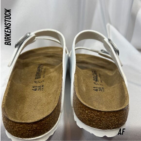 BIRKENSTOCK ARIZONA BIRKO-FLOR SANDALS WHITE NEW - Picture 7 of 9